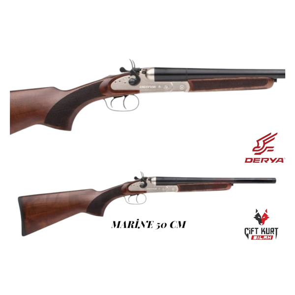 Derya Meriva MC-112 Marine 50cm Horozlu Çifte Yivsiz Av Tüfeği